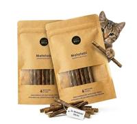 LucyBalu® MATATABI Bâtonnets de soins dentaires pour chat - 12 bâtonnets | Bois à mâcher naturel apaisant du Japon pour l'auto-occupation