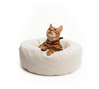 LucyBalu Nest - Lit pour chat lavable pour petits et grands chats - Espace de couchage pour chat - Coussin pour chat - Canapé pour chat - Lit douillet pour chat - Lit en velours côtelé - Couchage