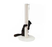 LucyBalu® PAPERPOLE Colonne à chat autoportante en corde de papier | Petit arbre à chat | Tronc à gratter pour chat | Griffoir pour chat | Arbre à chat | Blanc