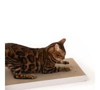 LucyBalu® Scratchpaper Carton à griffer réversible Chat I Blanc
