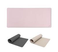 LucyBalu® Tapis de gamelle pour Chat | Tapis antidérapant en Silicone | Set rectangulaire XL Rose pour alimentation de Chat