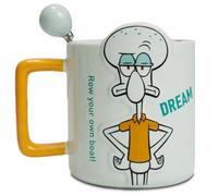 LUCYLANKER Tasse à Café Pieuvre Amusante, Coupe 3D, Tasse Mignonne, Cadeau D'anniversaire pour Hommes, Femmes, Amis, Amoureux des Animaux, 400ML (Pieuvre 2)