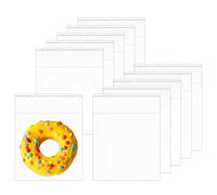 LucyStudio Lot de 300 sacs en cellophane adhésifs transparents de 12,7 x 12,7 cm - Sacs en plastique auto-scellants - Sacs en plastique OPP carrés pour boulangerie, biscuits, bonbons, chocolats