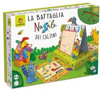 Ludattica - Bataille navale | La bataille nasale des chaussettes | Jeu amusant de stratégie et de logique pour les enfants 5 ans | 2 niveaux de difficulté | Idée cadeau Made in Italy
