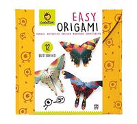 Ludattica Origami: Papillons 22,5x22,5x0,5cm, 12 Feuilles avec Accessoires, dans Une Pochette en Feutrine, 5+