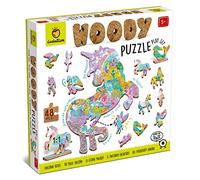 Ludattica Puzzles : Woody Puzzel ENVIRONEMENT Superbe 25x35cm, 48 pièces, 12 Figurines, en Bois, 5+
