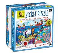 Ludattica - Secret puzzle Il Mare - Puzzle 24 pièces enfants 3+ - Deux jeux en un - Made in Italy