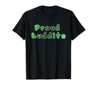 Luddite Fier dégradé Vert dans Une Police étrange T-Shirt Graphique avec Valeur