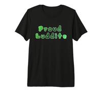 Luddite Fier dégradé Vert dans Une Police étrange T-Shirt Haut de Gamme