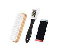 LUDHEP 3 pcs Suede Shoe Brush Kit, Brosse, Gomme a Daim, Brosse Multifonction pour Daim et Nubuck