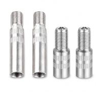 LUDHEP 4 Pièces Rallonge de Valve, Adaptateur pour Valve Auto 27mm et 39mm, Compatible avec Auto, Moto, E-Scooter, Prolongateur pour Gonflage Facile
