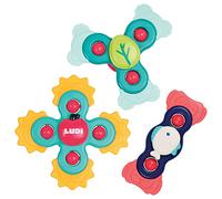 Ludi - Baby Hand Spinners - Jouets rotatifs à Ventouse - Jouet d'éveil et de Bain pour bébé - Dès 10 Mois