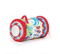 Ludi - Baby Roller Jungle - Grand Cylindre Gonflable avec de Petites Balles Sonores et Un Fourreau en Tissu - Activités Sensoreilles et Développement de la Motricité - À Partir de 6 Mois