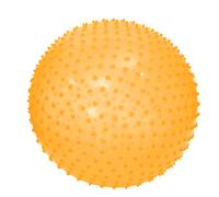 Ludi Ballon de motricité XXL – Picots tendres, texture massante – Jaune – Ø 45 cm – Dès 2 ans