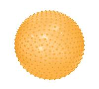 Ludi - Ballon de Motricité XXL - Dès 2 Ans - Texture massante et Picots tendres - Babygym - Jeu d'intérieur et extérieur - Diamètre 45 cm, Jaune