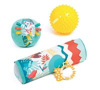 Ludi - Coffret pour l'éveil de bébé - 1 Tube Gonflable et 2 Balles sensorielles - Dès 6 Mois