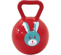 LUDI - Hochet Balle - Jouet d’Éveil Avec Grelot et Poignée Facile à Prendre en Main - Plastique Doux, Résiste aux Mâchouillements - À Partir de 6 Mois