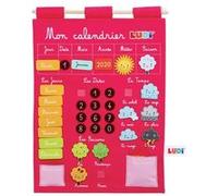 LUDI Panneau Calendrier Basic Rose Multicolore G