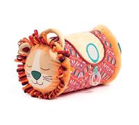 Ludi - Rouleau d'activité Lion - Textures Douces et activités sensorielles - Rouleau Gonflable - Développe la motricté et l'équilibre - Dès 6 Mois