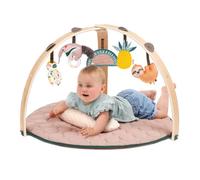 Ludi Tapis arche en bois évolutif – arches amovibles, 5 activités détachables, coussin ventral