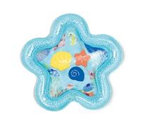 LUDI - Tapis d’Eau Étoile - Tapis d’activités sensorielles avec Jouets flottants - Développe la motricité et la Coordination œil-Main - Dès 10 Mois - 42 x 42 cm