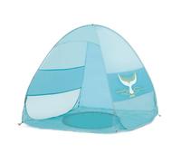 LUDI - Tente Multifonction - Tente de Plage - Pop-Up - Anti UV 50 - avec Pataugeoire Intégré - Coupe-Vent - Piquets de Fixation - Dès 10 Mois