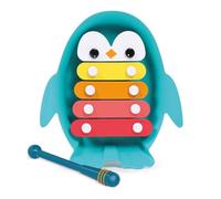 LUDI Xylophone Éveil musical bébé – 5 sonorités, 1 maillet, pour le bain, souple, dès 18 mois
