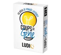 Ludic - Coups De Génie - 50 Défis De Pensée Latérale | Jeu De Société pour Adultes Et Enfants Dès 12 Ans, Jeu de Plateau pour Toute La Famille, Jeu de Cartes, Idée Cadeau Garçon Fille Enfant