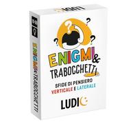 LUDIC - Énigmes et Trabocchetti - Pensée verticale et latérale - Jeu de société pour 1 ou plus - Années 10+ - Un jeu de cartes pour toute la famille - IT60858