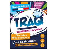 Gigamic Jeu d'ambiance TRAQ – Tu réponds à quoi ? – 3-9 joueurs, dès 12 ans