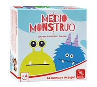 Ludilo - Demi-monstre | Jeux de société pour enfants de 4 ans ou plus | Jeux éducatifs pour enfants 4 ans de jeux de 10 minutes | Jeu de société de 2 à 4 joueurs