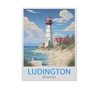 Ludington Michigan，for Children 1000 Pieces Papier Puzzle Jigsaws, DIY Casual Puzzles Toys, for Adults and Teenagers Unique Gifts Toys（50x70cm）-IE27