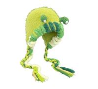 Ludique Chapeau en Peluche Temps Froid Chaud Chaud Beau Réglable Pour Festivals Et Vêtements Décontractés Tendance Cartoon Mode Chapeau, vert, taille unique