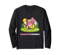 Ludique Daughtersaurus Dinosaur Lover Cute Kiddo Birthday Manche Longue