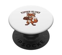 Ludique Western Yippee-KI-Yay Cartoon Fox Treasure I PopSockets PopGrip Adhésif