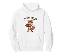 Ludique Western Yippee-KI-Yay Cartoon Fox Treasure I Sweat à Capuche