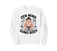 Ludique Zen Mind, Sumo Body Cartoon Sumo Wrestler Sweatshirt