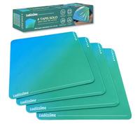 Ludissime - Lot 4 Tapis de Jeux de Cartes 33x33 cm - Compatibles Jeu de société, Cartes à Jouer, dés, JDR, Jeu éducatif. Mini playmat Accessoires 1 à 4 Joueurs.