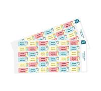 Ludisticks - Licorne 2 - Lot de 36 Étiquettes Autocollantes pour vêtements, Stickers nominatifs personnalisés