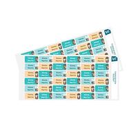 Ludisticks - Loutre - Lot de 36 Étiquettes Autocollantes pour vêtements, Stickers nominatifs personnalisés