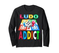 Ludo Jeu de Cartes T-Shirt Ludo Addictive Idée Cadeau Manche Longue