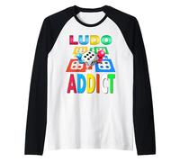 Ludo Jeu de Cartes T-Shirt Ludo Addictive Idée Cadeau Manche Raglan