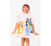 Ludo Studio Bluey Poncho à capuche pour enfants - Personnage officiel - Couvre-maillot de bain pour garçons et filles - Poncho à capuche doux et absorbant - Taille unique pour enfants de 2 à 6 ans