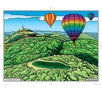 LudoColor Tableau Velours à colorier Chaîne des Puys