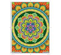 LudoColor Tableau Velours à colorier Mandala Floral