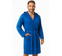 Ludor Peignoir pour homme en microfibre pour femme compact, économise de l'espace, pour voyage, salle de sport, piscine, ultra léger et unisexe., Bleu royal, L