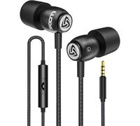 LUDOS Clamor Écouteurs Intra Auriculaires, Garantie 5 Ans Écouteur avec Microphone et Contrôle d'appel Casque, Mousse à Mémoire de Forme, Câble Renforcé, Basse, Earphones pour Ordinateur, Portable