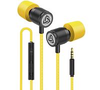 LUDOS Ultra Écouteurs Intra-Auriculares, Garantie 5 Ans Écouteur avec Microphone et Contrôle du Volume, Aigus et Graves Équilibrés, Nouvelle Mousse à Mémoire de Forme, Earphones pour Ordinateur