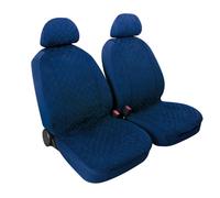 Ludovic,Paire Housses de Siège Avant en Microfibre,Universel - Bleu Foncé LAMPA