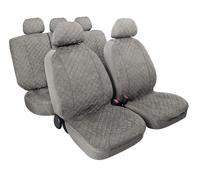 Set Liners Miki Gris pour Sièges Voiture en Microfibre Avec 5 Copripoggiatesta